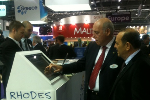 In the tourist exhibition of London Antiperifereiarchis Dodecanese F. Chatzidiakos